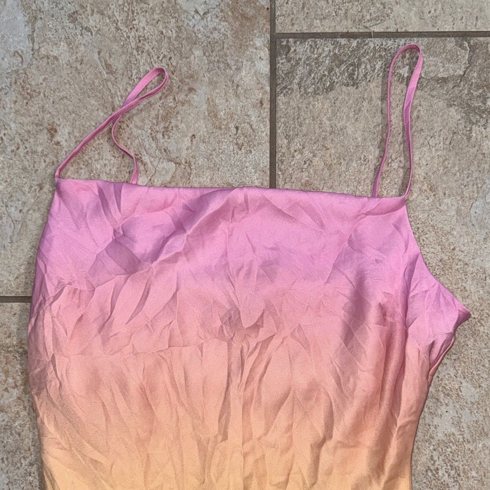 Express Sunset Spaghetti Strap Dress Size Medium - Picture 3 of 8